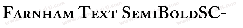 Farnham Text SemiBoldSC字体转换